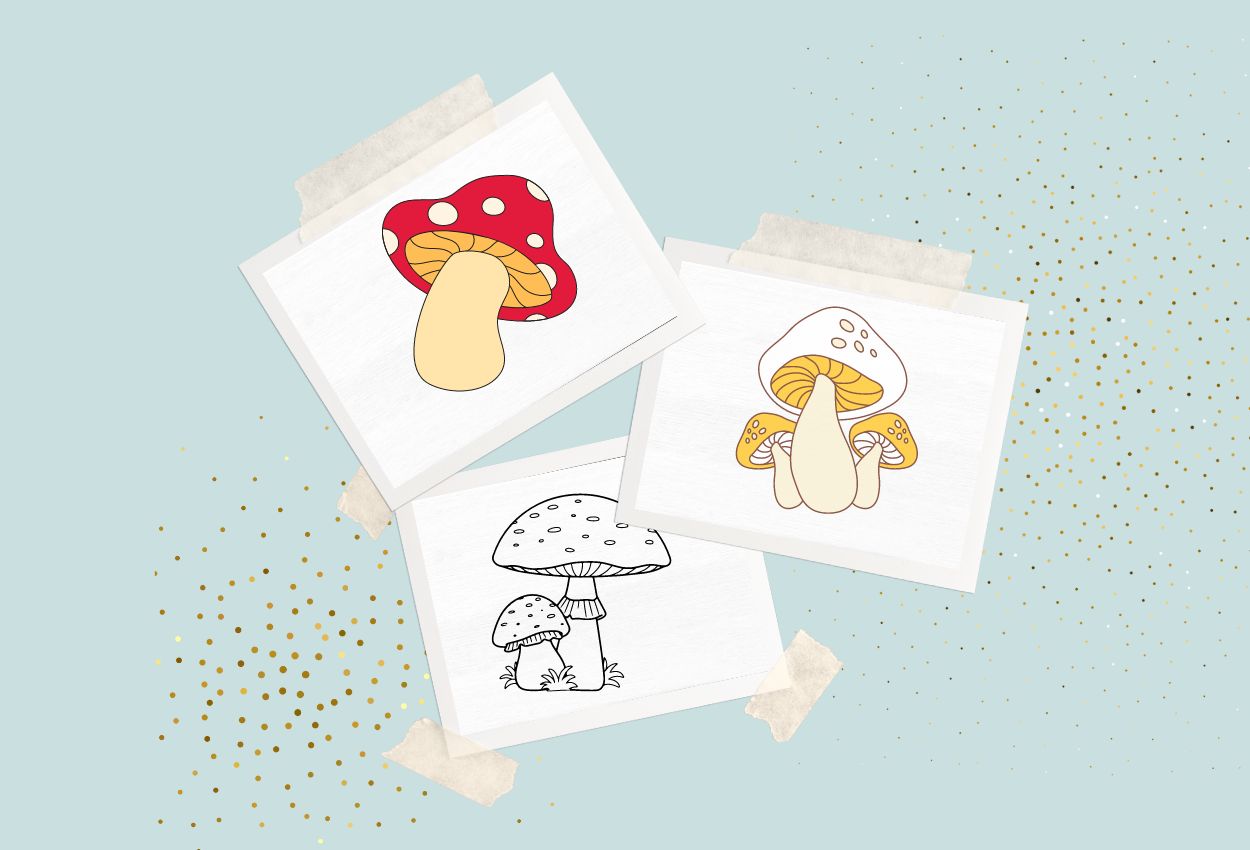 Mushroom Drawing Ideas