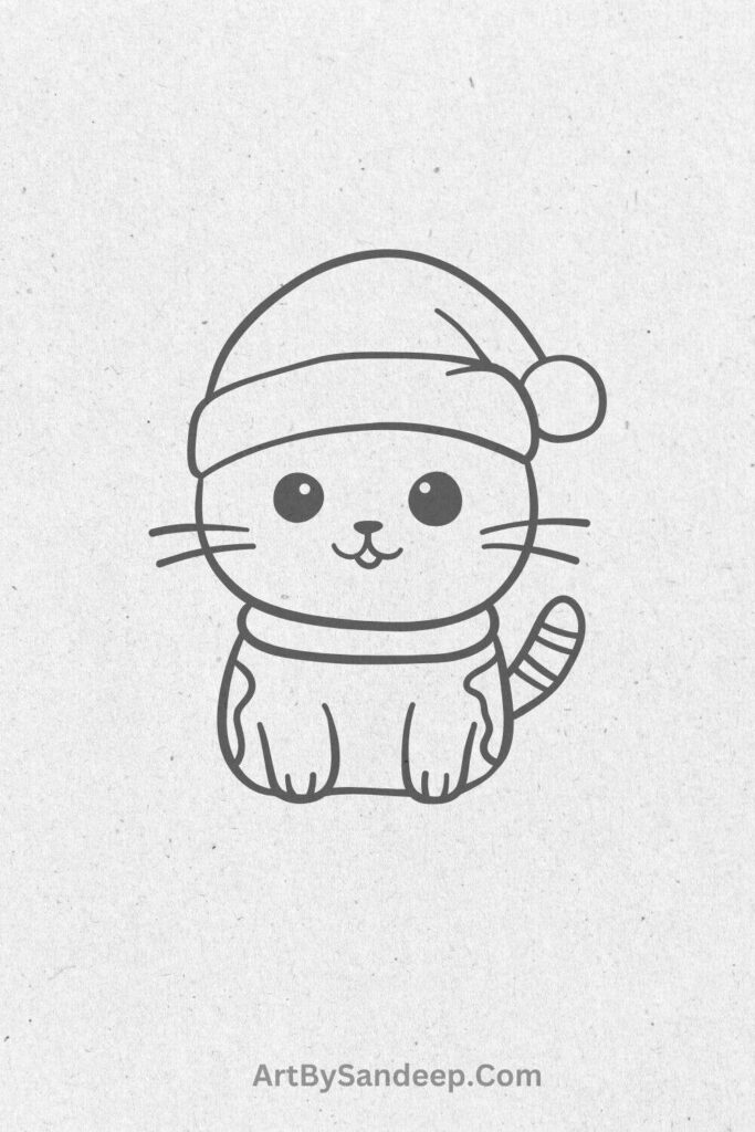 Cat Drawing Cute