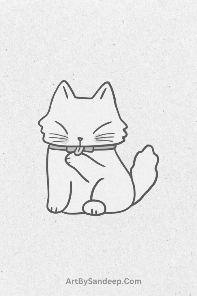 Cat Poses Drawing