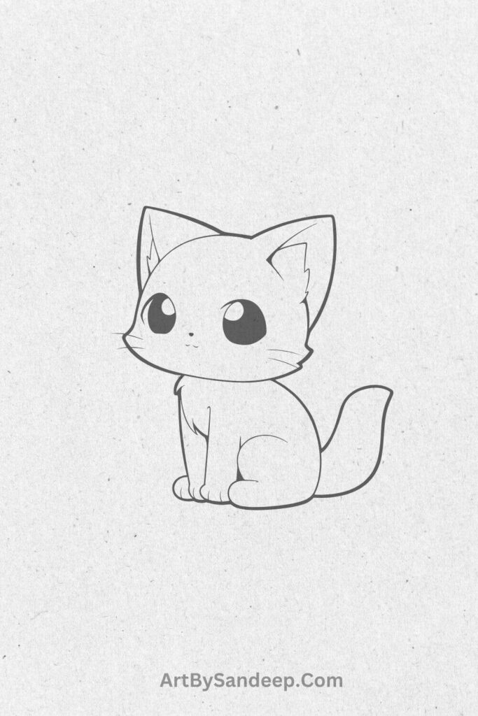 Cute Cat Drawing