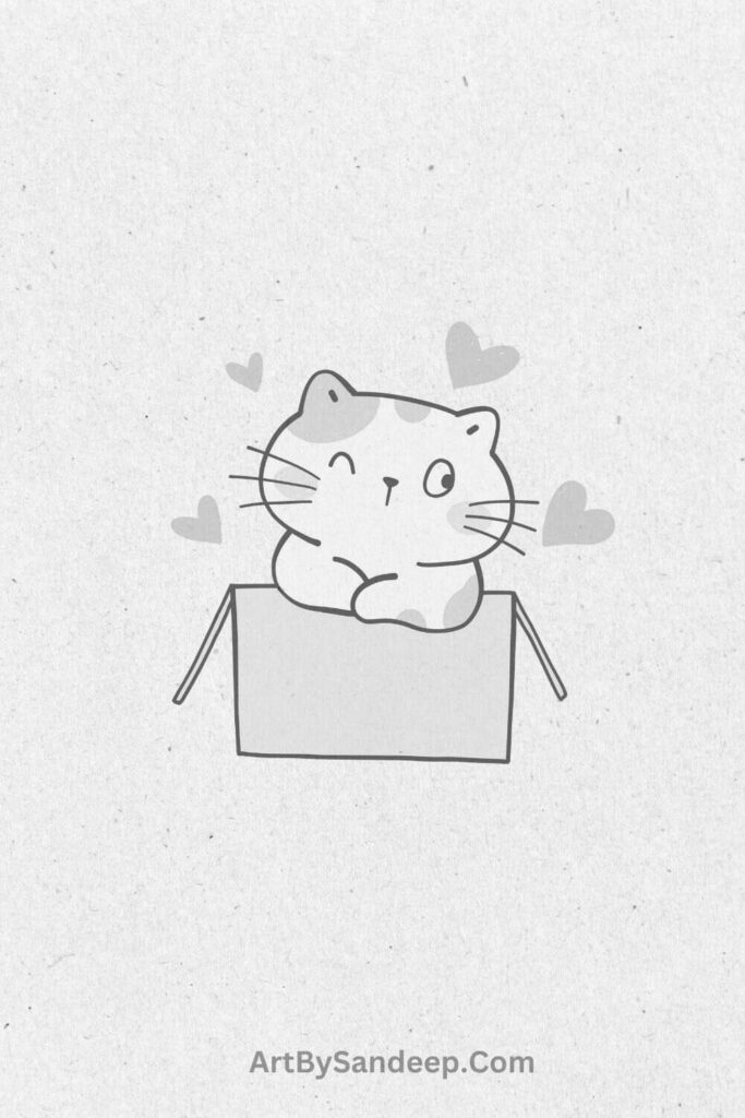 Cute Cat Drawinmg Ideas for new artist