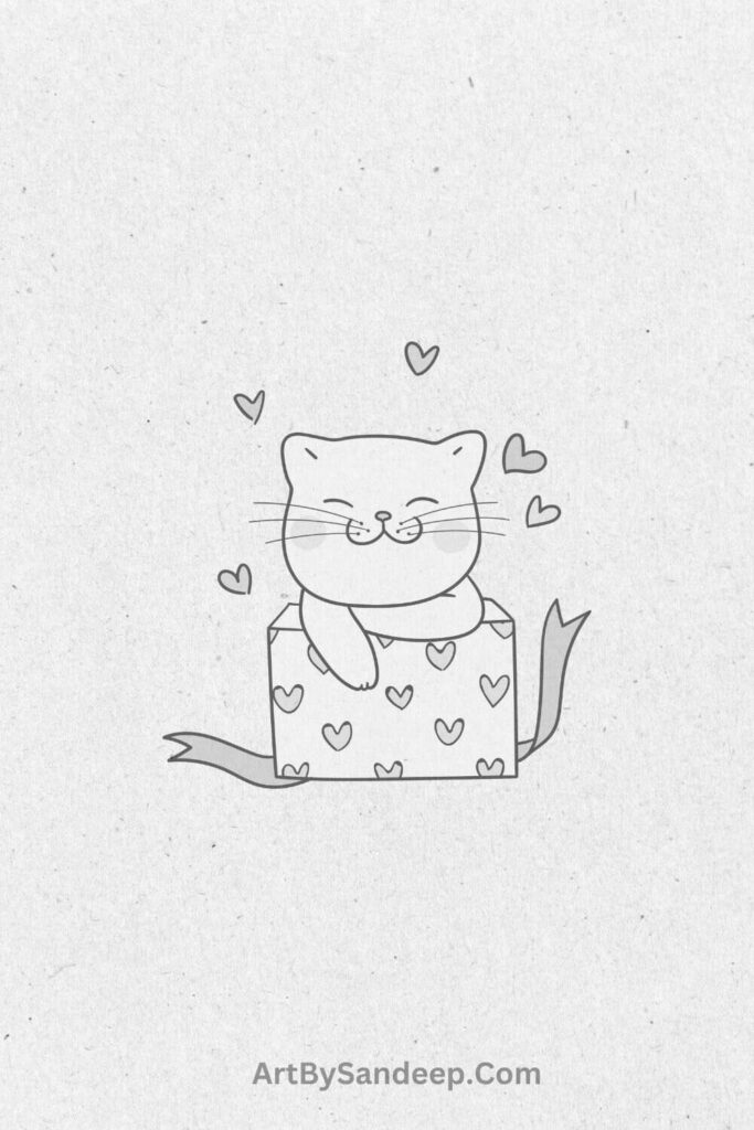 Cute Cat Easy Drawing