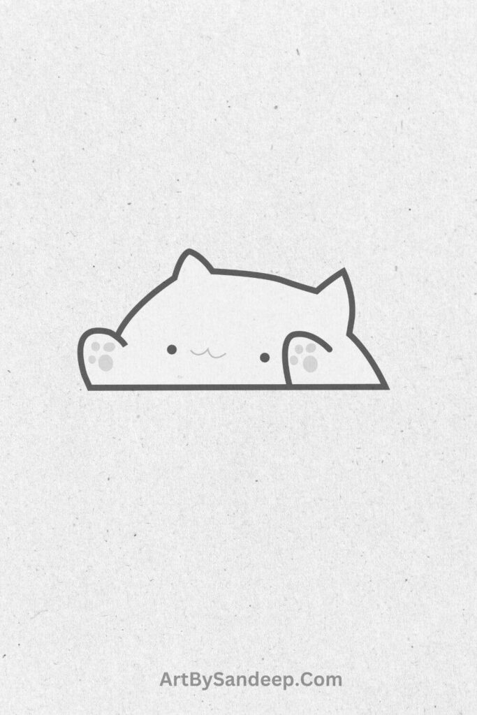 Funny Cat Drawing