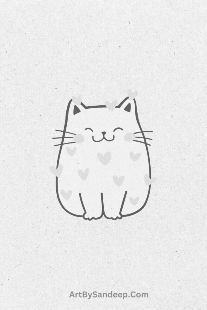 Simple Drawing Of A Cat