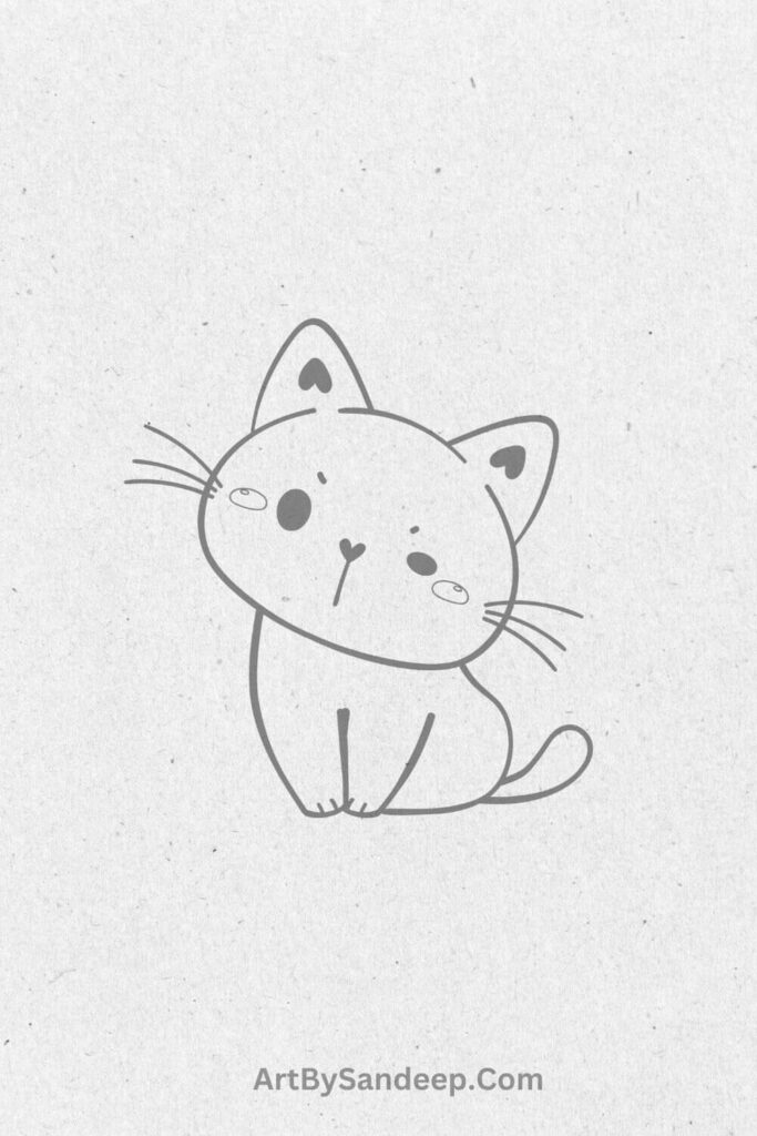 cute Kitty Cat Drawing