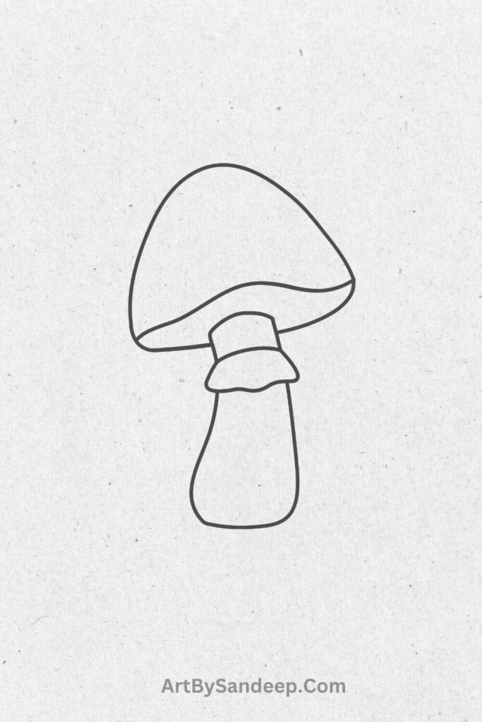 Mushroom Drawing Color