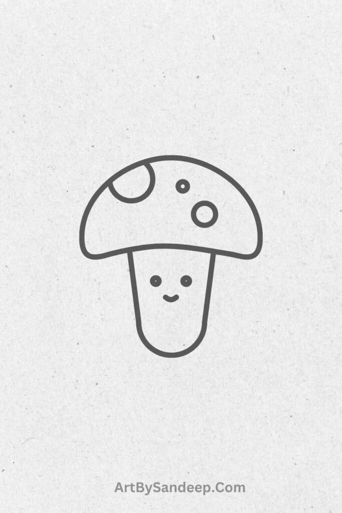 Mushroom Drawing Realistic