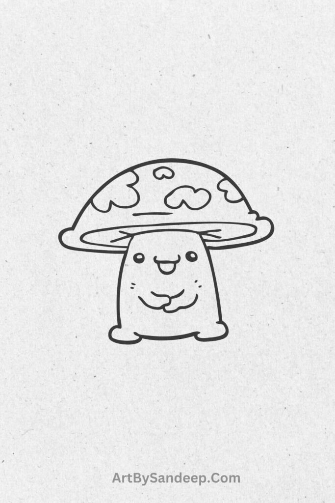 Easy Drawing Mushroom