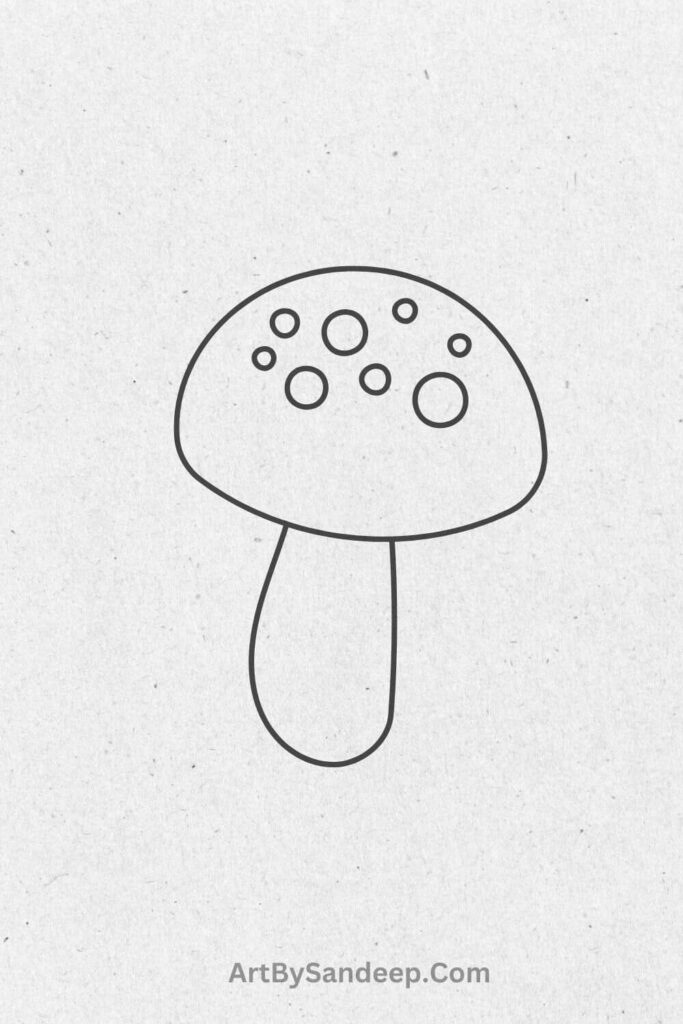 Easy Trippy Easy Mushroom Drawing