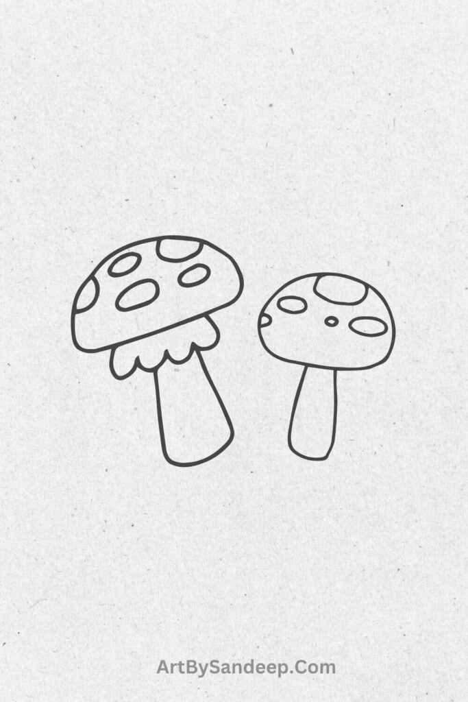 Small Mushroom Drawing