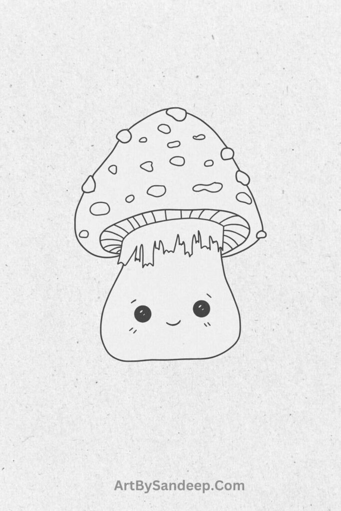 Mushroom Drawing Simple