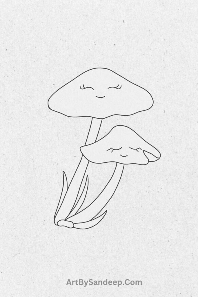 Mushroom Hat Drawing