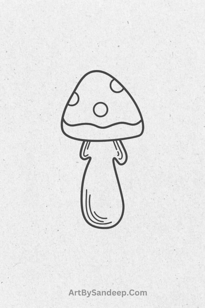 Mushroom Easy Drawing