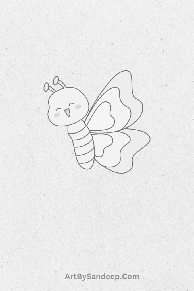 easy to make butterfly drawing ideas