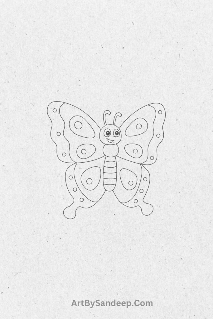 butterfly design drawing