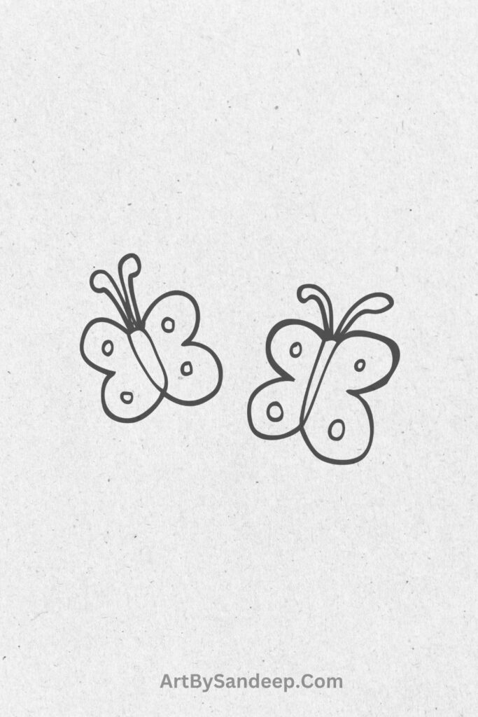 butterfly art drawing