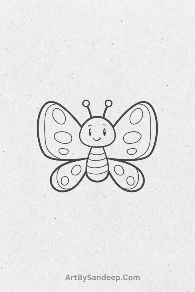 butterfly drawing simple