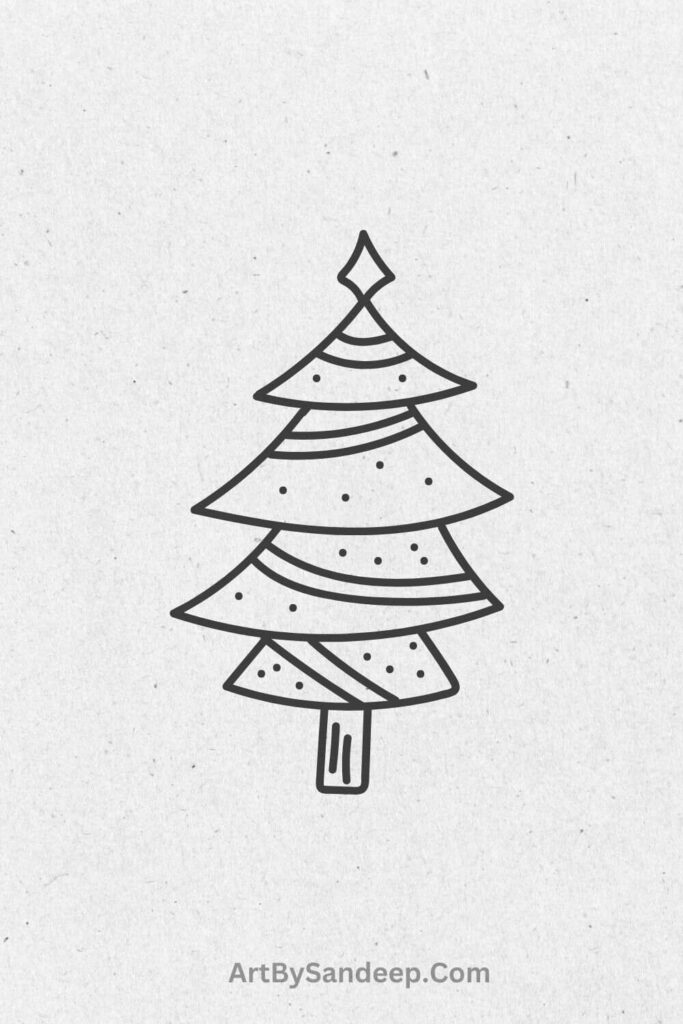 christmas drawing tree