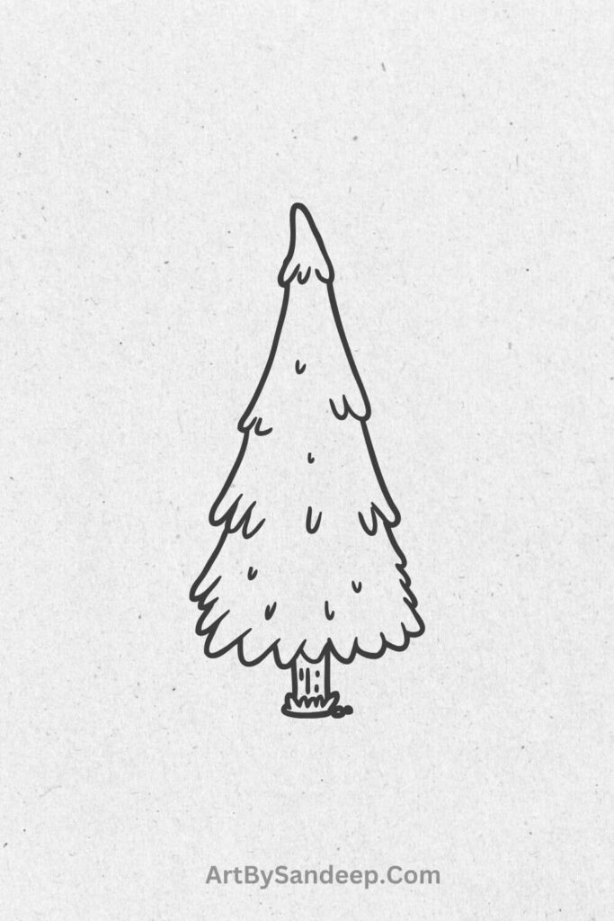 christmas tree design drawing