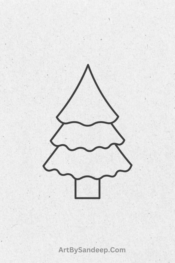 drawing christmas tree 2024