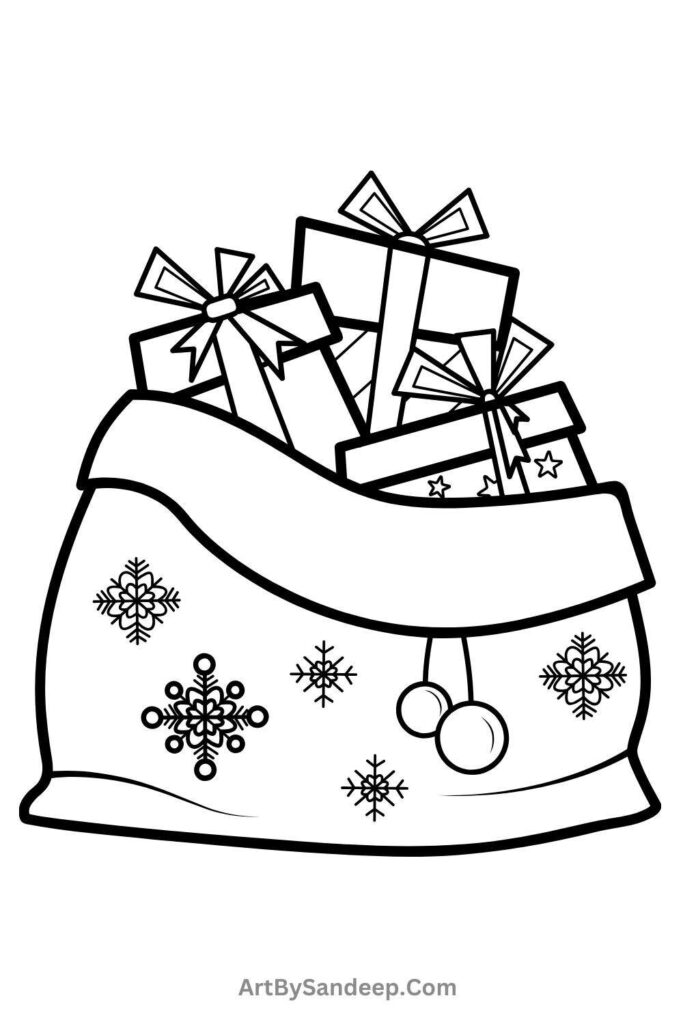 2024 christmas coloring pages for adults