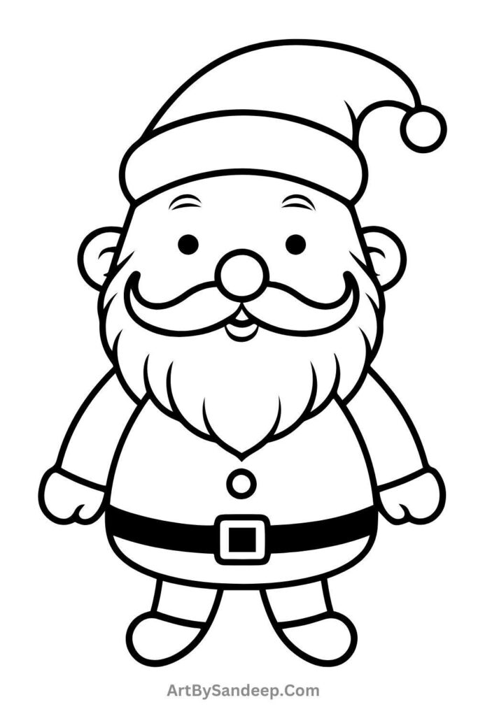 2024 cute merry christmas coloring pages