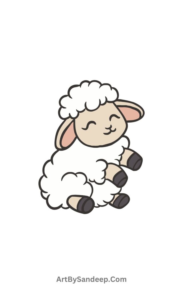 Baby Lamb Drawing​