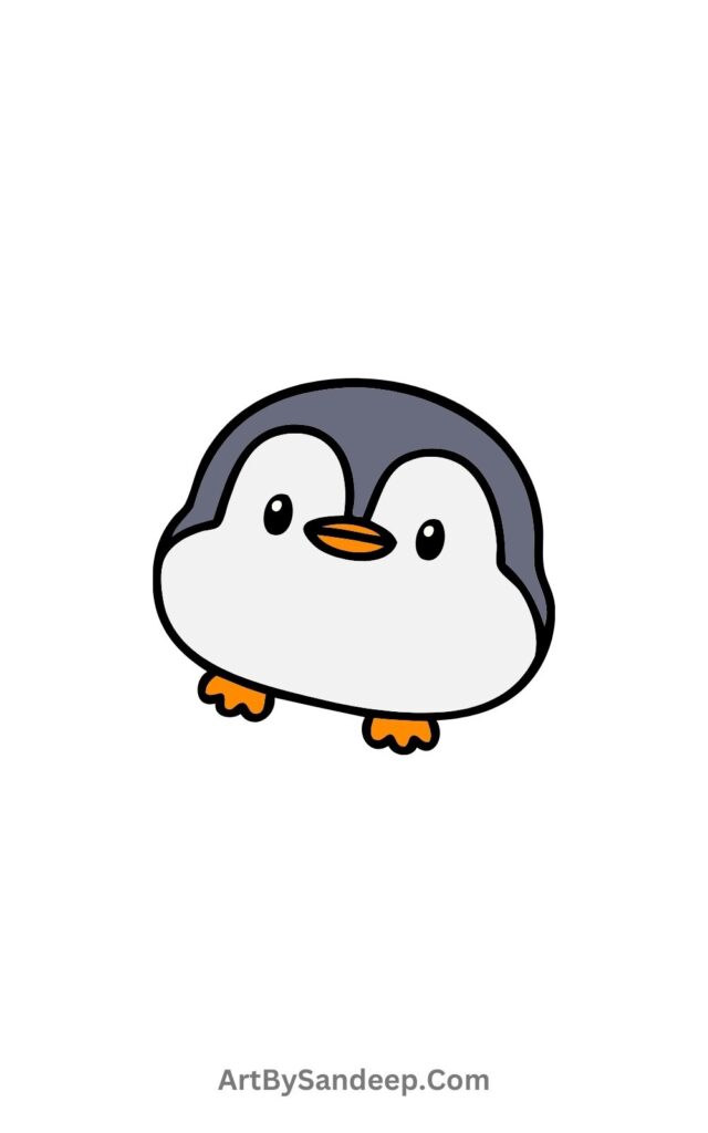 Baby Penguin Drawing