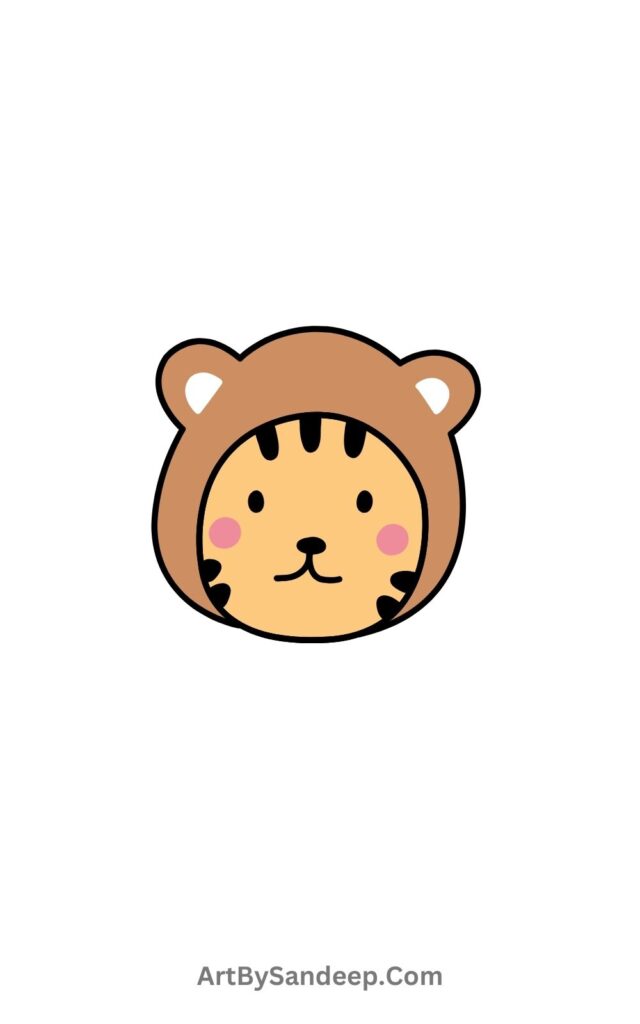 Baby cute Tiger Face