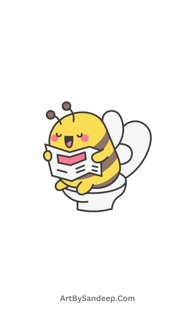 Cute Bee Drawing​