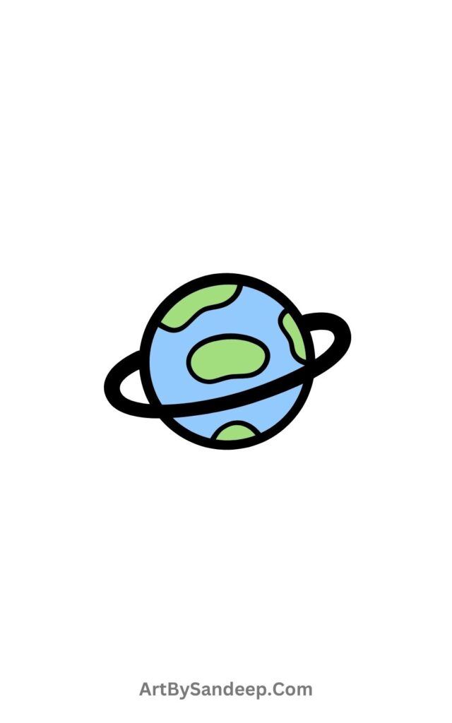 Cute Earth Drawing