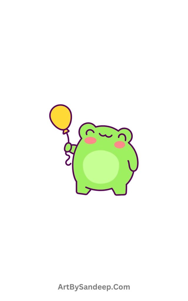 Cute Frog Drawing