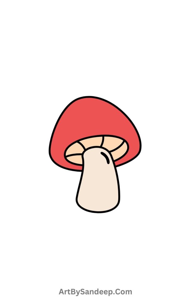 Cute Mushroom Drawing