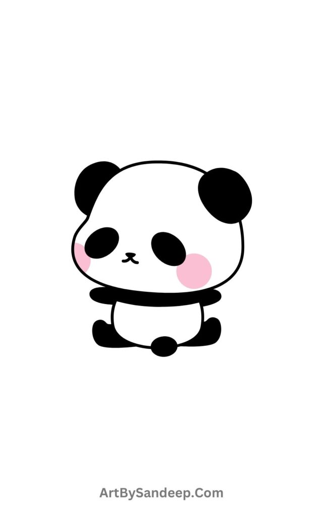 Cute Panda Drawing​