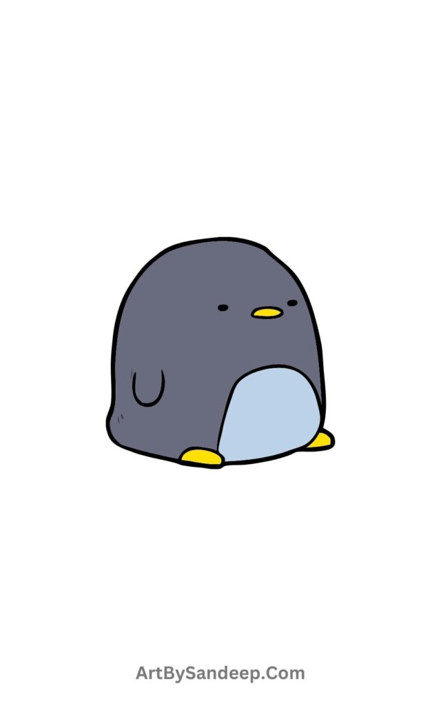 Cute Penguin Drawing​