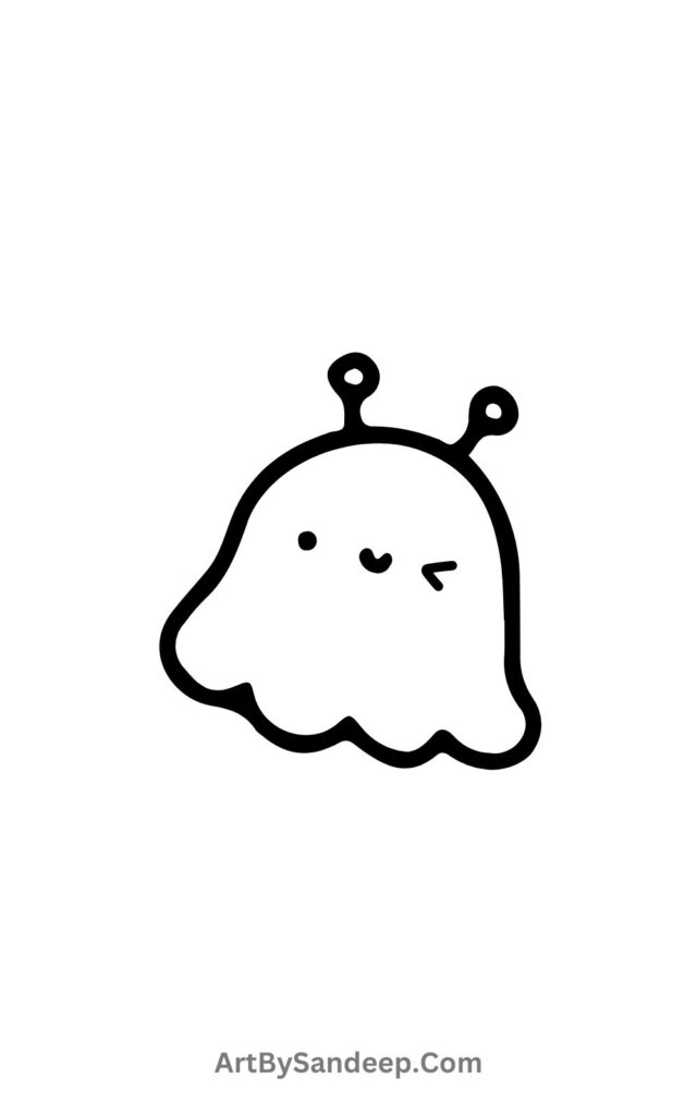 Halloween Boo Cute Drawing​