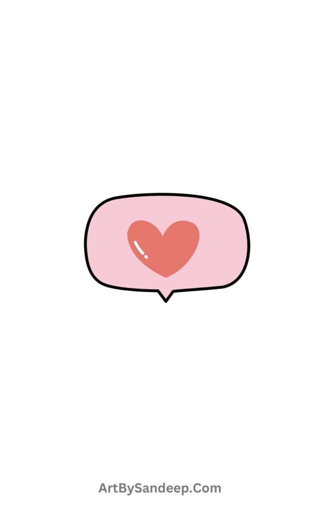 Heart Emoji Message Drawing