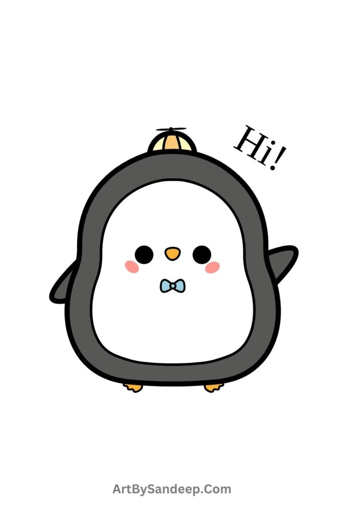 penguin cute drawing