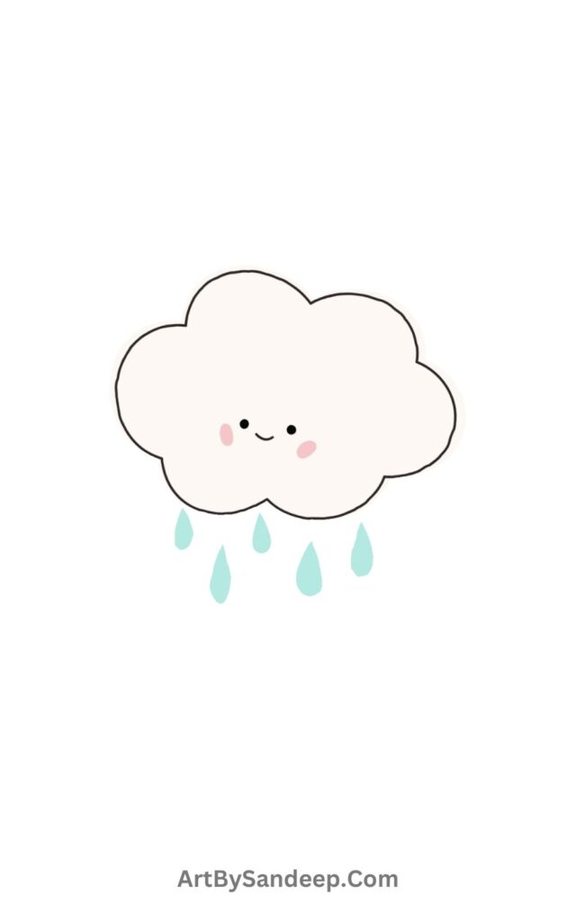 Raining Cloud Drawing​