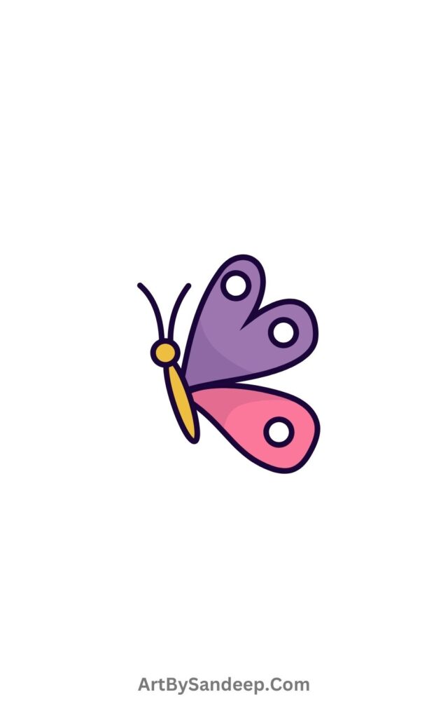 Simple Butterfly Drawing