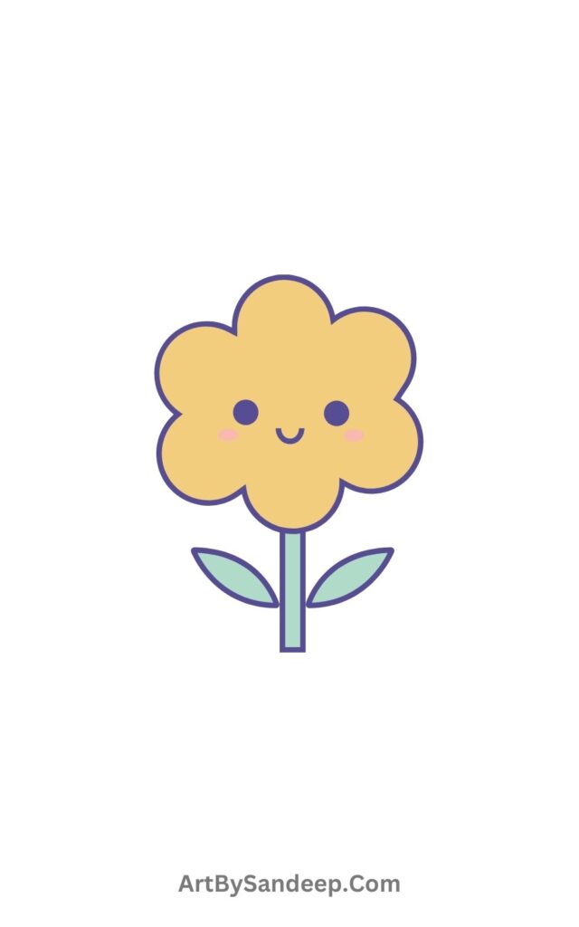 Simple Flowers Drawing​