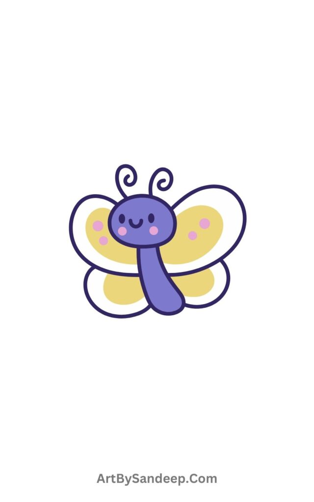 Simple To Draw Butterfly