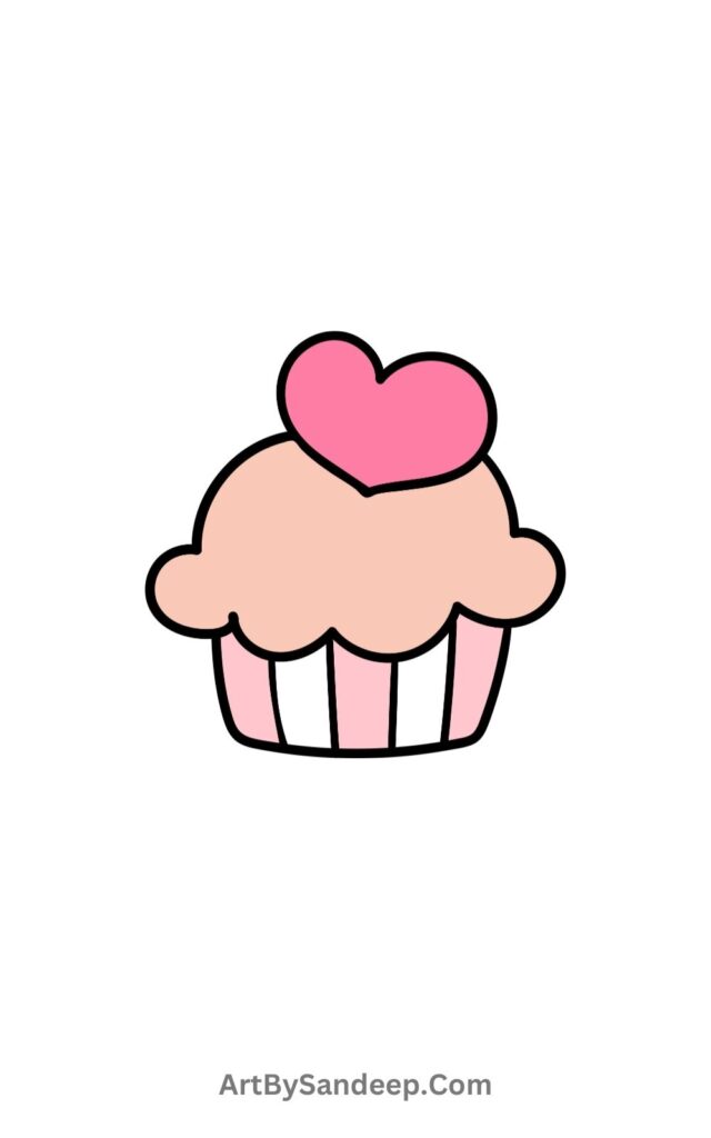 Sweet Cupcake Drawing