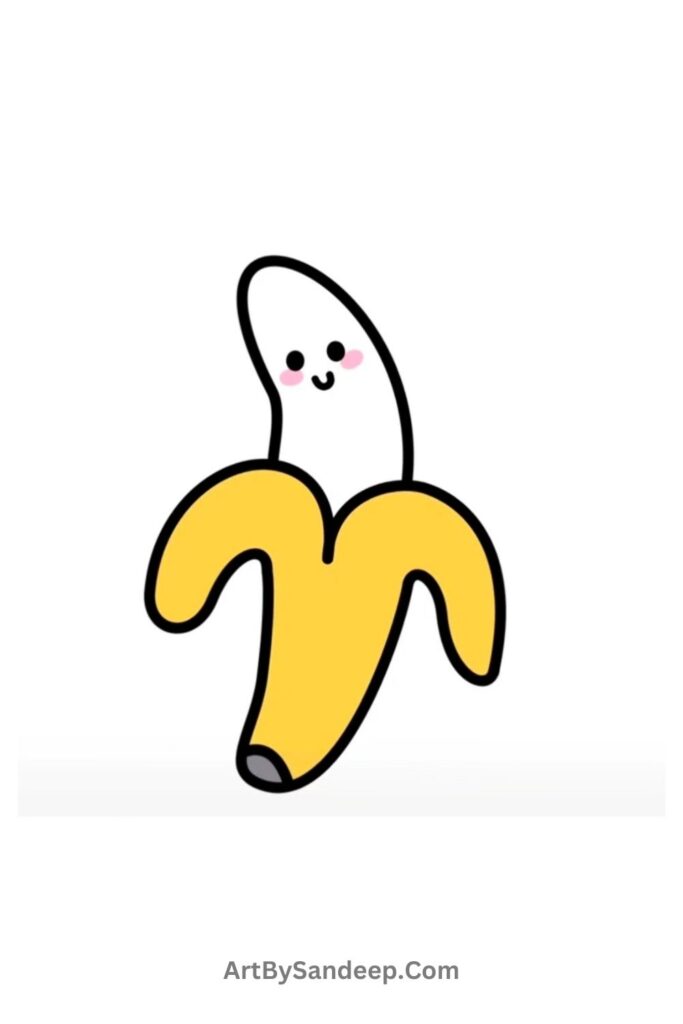 banana cute drawing 2024