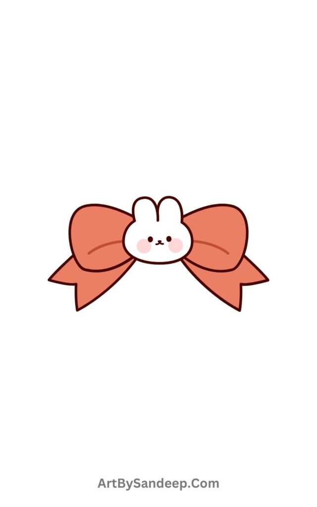 bow rabbit DRAWING