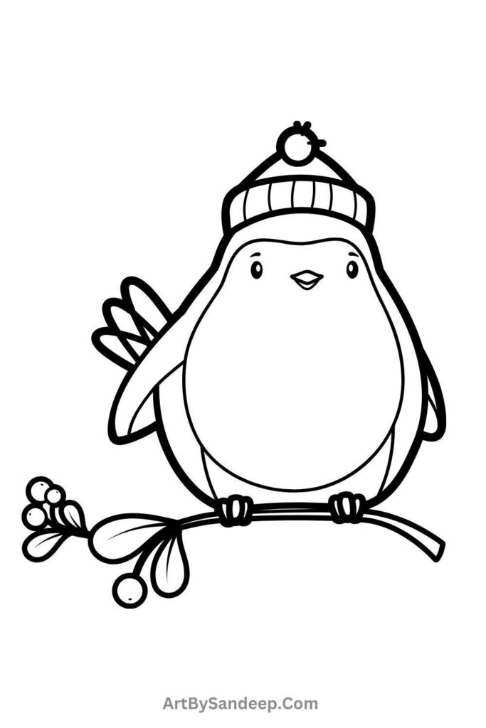 christmas card coloring pages