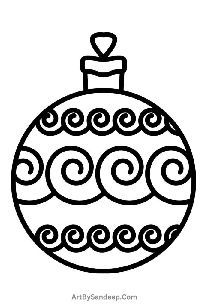 christmas tree coloring pages 2024