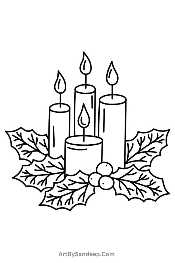 coloring pages merry christmas