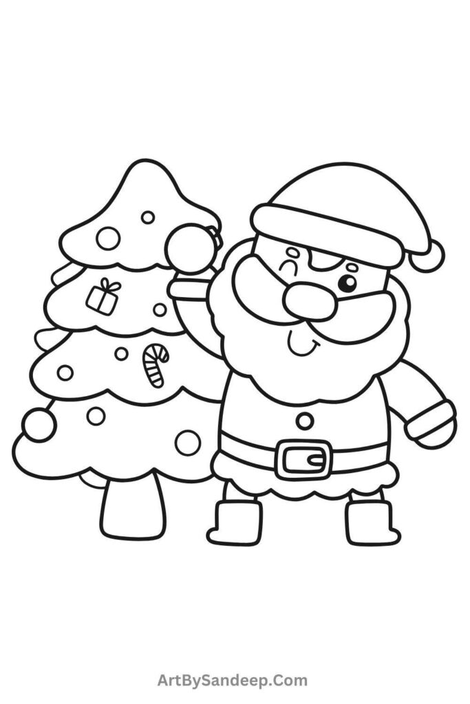 cute christmas card coloring pages