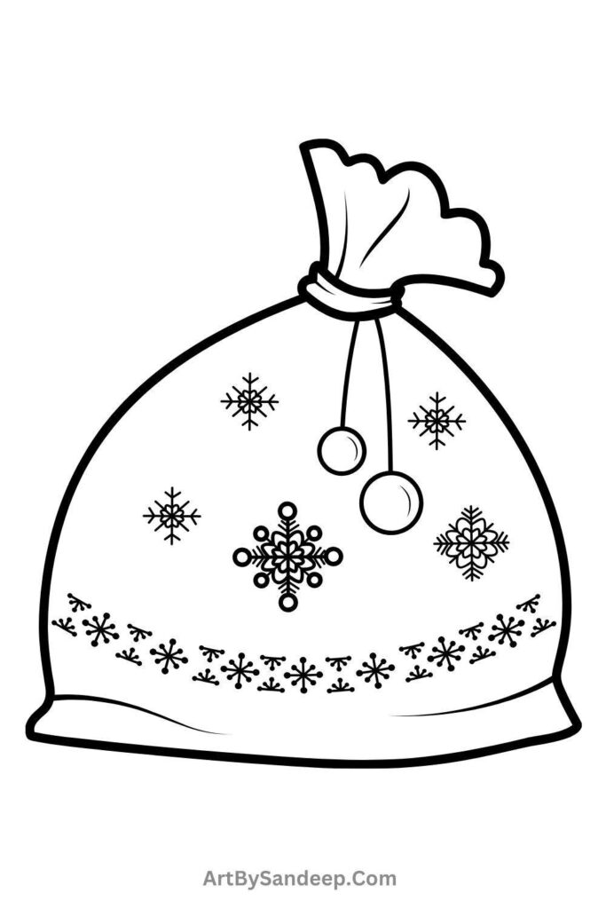 cute christmas stocking coloring pages